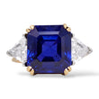 Natural 10.24 CT Blue Sapphire NO HEAT Ceylon SSEF Diamond Ring 18k Yellow Gold Platinum