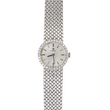 Omega Classic Vintage 20mm Ladies Dress Watch 18K White Gold Factory Diamond Bezel Manual Winding 1970s Just Serviced Ref 7185
