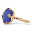 Pasquale Bruni Petit Joli 18k Rose Gold Lapis Lazuli White Agate Diamond Ring