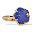 Pasquale Bruni Petit Joli 18k Rose Gold Lapis Lazuli White Agate Diamond Bracelet and Ring Jewelry Set
