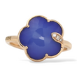 Pasquale Bruni Petit Joli 18k Rose Gold Lapis Lazuli White Agate Diamond Bracelet and Ring Jewelry Set