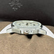 Patek Philippe Aquanaut Luce 30mm Original Diamond Bezel Steel Quartz White Dial White Rubber Band 2006 Box Booklets Service Paper
