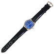 Patek Philippe Calatrava 33mm Date Automatic 18K White Gold Blue Dial Roman Numeral Leather Band Ref 3593G