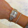 Patek Philippe Nautilus Gondolo Mother of Pearl Dial Diamond Bezel 18K White Gold Ladies Quartz ORIGINAL BOX BOOKLETS UNPOLISHED REF 4825G/120G/001
