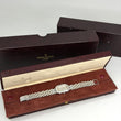 Patek Philippe Nautilus Gondolo Mother of Pearl Dial Diamond Bezel 18K White Gold Ladies Quartz ORIGINAL BOX BOOKLETS UNPOLISHED REF 4825G/120G/001