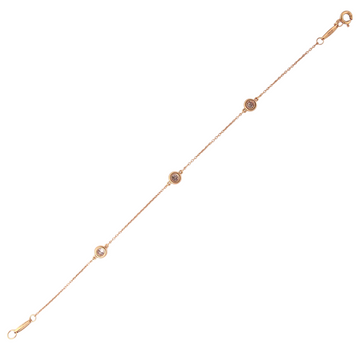 Tiffany & Co Elsa Peretti Diamond By The Yard 0.30 CT Bracelet 18K Rose Gold