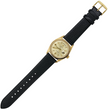 Rolex Day-Date 36 18K Yellow Gold Champagne Dial Fluted Bezel Leather Band Ref 1803 Year 1969