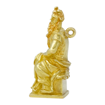 BULGARI BVLGARI Moses Charm Pendant 18k Yellow Gold Religious