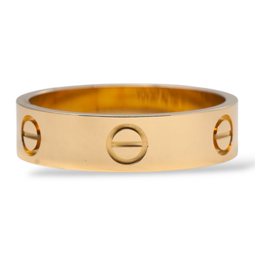 CARTIER Love Ring Classic Model 5.5 mm 18K Yellow Gold Size 61