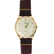 Omega Bumper Vintage 35 x 41 mm Omega Automatic Bumper Movement 18K Rose Gold Leather Band Spider Lugs Circa 1950s Original Buckle