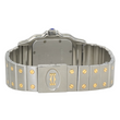 Cartier Santos Galbée 29mm Quartz Two Tone Steel 18K Yellow Gold White Roman Dial