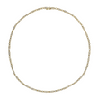 Vintage Natural Diamond Necklace 3 CT VS 17K Yellow Gold 15.85 Inches