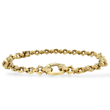 David Yurman Armory Chain Bracelet 4 mm 18K Yellow Gold 8 Inches
