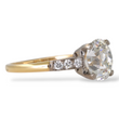 Antique 2.27 CT Natural Diamond Old Mine Cushion Cut Engagement Ring Platinum Dipped Yellow Gold Size 6