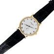 Patek Philippe Calatrava 33 Manual Winding 18K Yellow Gold White Roman Numeral Dial Black Leather Band FULL SET BOX PAPERS 2001