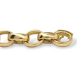 Modern 18K Yellow Gold Solid Wide Chain Link Bracelet Made In Germany