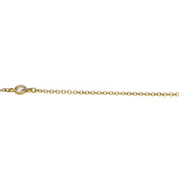 Tiffany & Co Elsa Peretti Diamond By The Yard 0.15 CT Bracelet 18K Yellow Gold