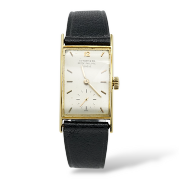 Patek Philippe Gondolo Tiffany & Co Signed 18K Yellow Gold Manual Winding 22 x 40 mm 1950s Ref 2554/1 Manta Ray Patek Philippe Gondolo