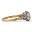 Antique 2.27 CT Natural Diamond Old Mine Cushion Cut Engagement Ring Platinum Dipped Yellow Gold Size 6