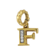DAVID YURMAN F Initial Pavé Charm Diamond Pendant 18K Yellow Gold