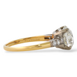 Antique 2.27 CT Natural Diamond Old Mine Cushion Cut Engagement Ring Platinum Dipped Yellow Gold Size 6