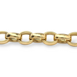 Modern 18K Yellow Gold Solid Wide Chain Link Bracelet Made In Germany
