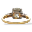 Antique 2.27 CT Natural Diamond Old Mine Cushion Cut Engagement Ring Platinum Dipped Yellow Gold Size 6