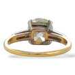 Antique 2.27 CT Natural Diamond Old Mine Cushion Cut Engagement Ring Platinum Dipped Yellow Gold Size 6
