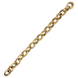 Modern 18K Yellow Gold Solid Wide Chain Link Bracelet Made In Germany