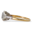 Antique 2.27 CT Natural Diamond Old Mine Cushion Cut Engagement Ring Platinum Dipped Yellow Gold Size 6
