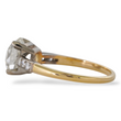 Antique 2.27 CT Natural Diamond Old Mine Cushion Cut Engagement Ring Platinum Dipped Yellow Gold Size 6