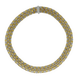 ROBERTO COIN Appassionata Natural Diamond 0.30 CT Heavy Necklace 18K Yellow & White Gold 16 Inches