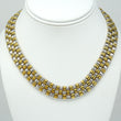 ROBERTO COIN Appassionata Natural Diamond 0.30 CT Heavy Necklace 18K Yellow & White Gold 16 Inches