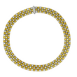 ROBERTO COIN Appassionata Natural Diamond 0.30 CT Heavy Necklace 18K Yellow & White Gold 16 Inches