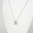 ROBERTO COIN Tiny Treasures Diamond Cursive Initial K Pendant Necklace 18K White Gold