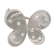 Roberto Coin Butterfly Brooch Pin Diamond 0.20 CT 18K White Gold