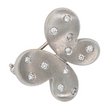 Roberto Coin Butterfly Brooch Pin Diamond 0.20 CT 18K White Gold