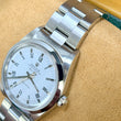 Rolex Air King 34 Stainless Steel White Buckley Dial Roman Numerals Oyster Bracelet FULL SET BOX PAPERS YEAR 2001 Ref. 14000M