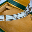 Rolex Air King 34 Stainless Steel White Buckley Dial Roman Numerals Oyster Bracelet FULL SET BOX PAPERS YEAR 2001 Ref. 14000M