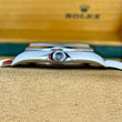 Rolex Air King 34 Stainless Steel White Buckley Dial Roman Numerals Oyster Bracelet FULL SET BOX PAPERS YEAR 2001 Ref. 14000M