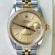 Rolex Datejust 31 Ladies Two-Tone Yellow Gold Champagne Dial Jubilee Bracelet Ref. 6827 Year 1982