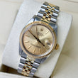 Rolex Datejust 31 Ladies Two-Tone Yellow Gold Champagne Dial Jubilee Bracelet Ref. 6827 Year 1982