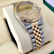 Rolex Datejust 36 Champagne Factory Diamond Dial 18K Yellow Gold Steel Two-Tone Jubilee Ref 16233 Year 1990 NO SAG BRACELET