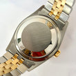 Rolex Datejust 36 Champagne Factory Diamond Dial 18K Yellow Gold Steel Two-Tone Jubilee Ref 16233 Year 1990 NO SAG BRACELET