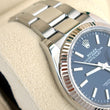 Rolex Datejust 36 Dark Blue Sunburst Dial Fluted Bezel Steel Oyster Bracelet Ref 126234 FULL SET BOX PAPERS 2023