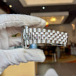 Rolex Datejust 41mm Rhodium Gray Dial Smooth Bezel Jubilee Bracelet Steel Ref 126300 Year 2017 FULL SET BOX PAPERS ROLEX SERVICE CARD 2026