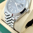 Rolex Datejust 41mm Rhodium Gray Dial Smooth Bezel Jubilee Bracelet Steel Ref 126300 Year 2017 FULL SET BOX PAPERS ROLEX SERVICE CARD 2026