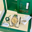 Rolex Datejust 41mm Two-Tone 18K Yellow Gold Steel Champagne Dial Fluted Bezel Oyster Bracelet FULL SET BOX PAPERS 2024 Ref 126333