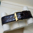 Rolex Day-Date 36 18K Yellow Gold Champagne Dial Bark Finish Bezel Brown Leather Band Year 1968 Ref 1807 Serviced 2026