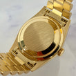 Rolex Day-Date 36 President 18K Yellow Gold Black Stardust Factory Diamond Dial Fluted Bezel FULL SET BOX PAPERS 1997 SERVICED
